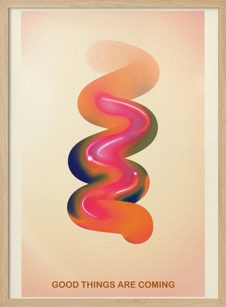RETRO-GRAFIK NR. 17 / GUTE DINGE KOMMEN | Poster