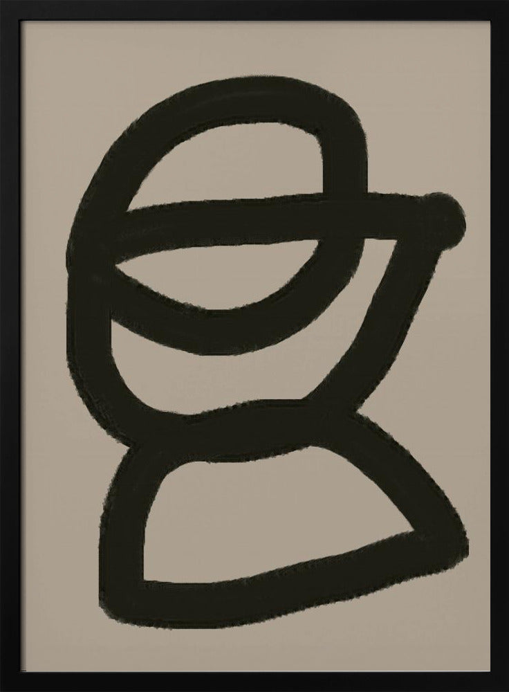 Mutige abstrakte Form | Poster