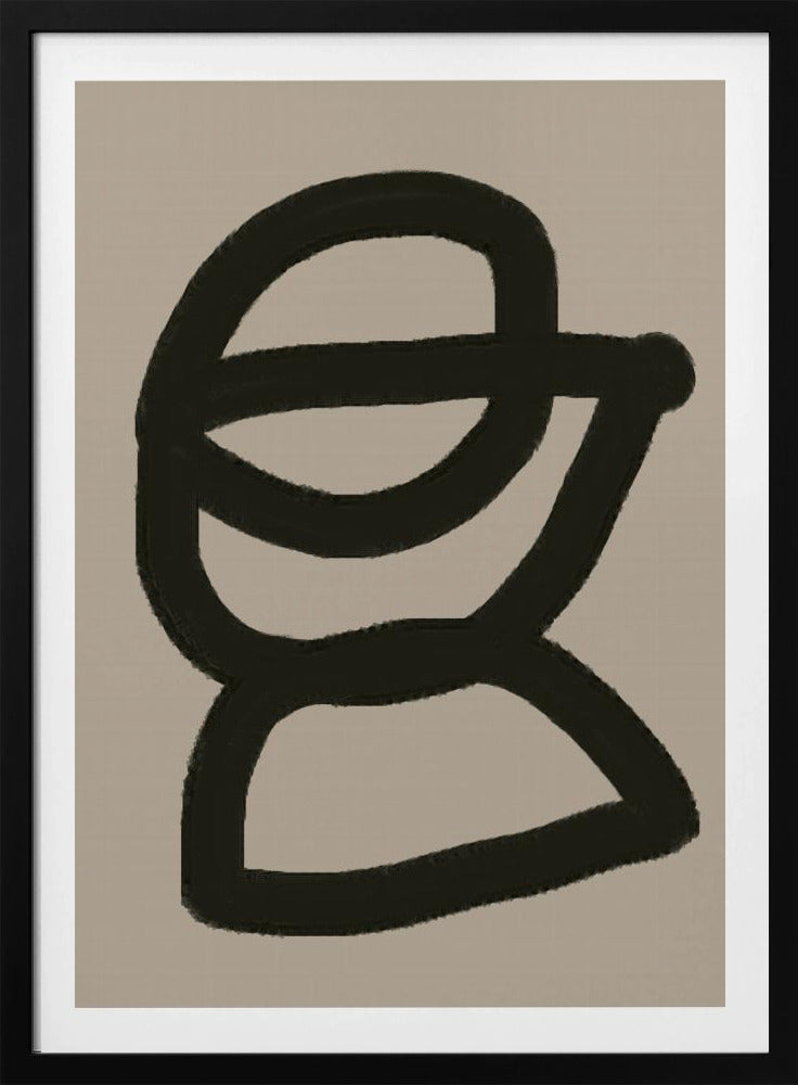 Mutige abstrakte Form | Poster