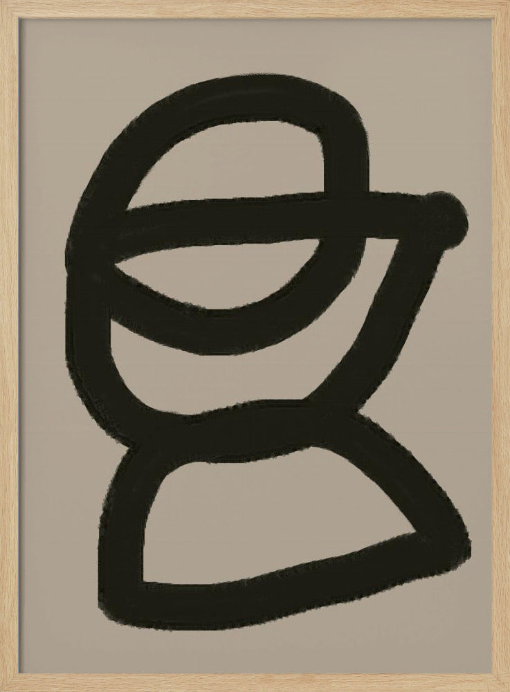 Mutige abstrakte Form | Poster