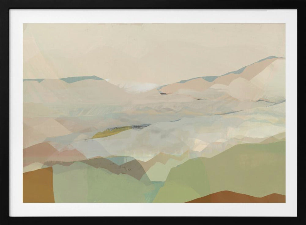 Farbblocklandschaft 1 | Poster