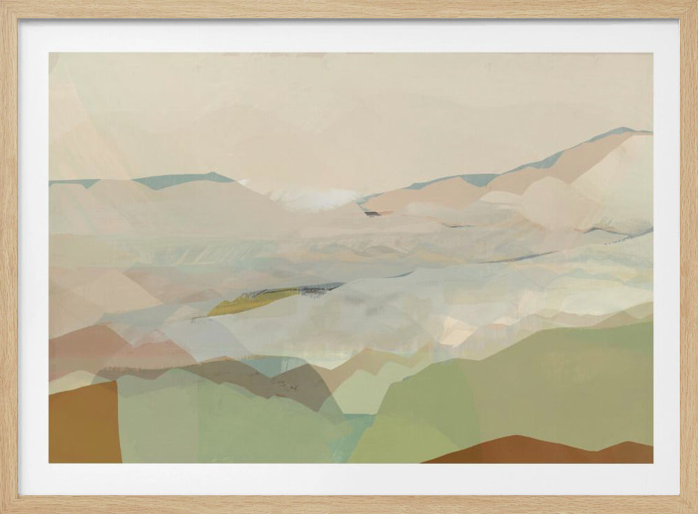 Farbblocklandschaft 1 | Poster