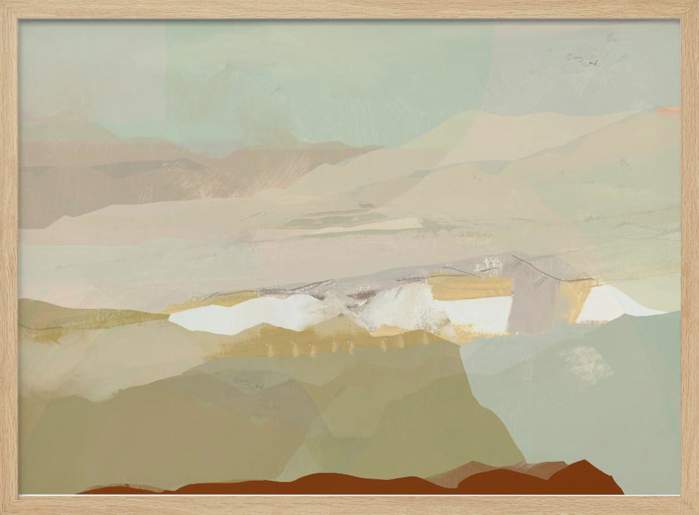 Farbblocklandschaft 3 | Poster