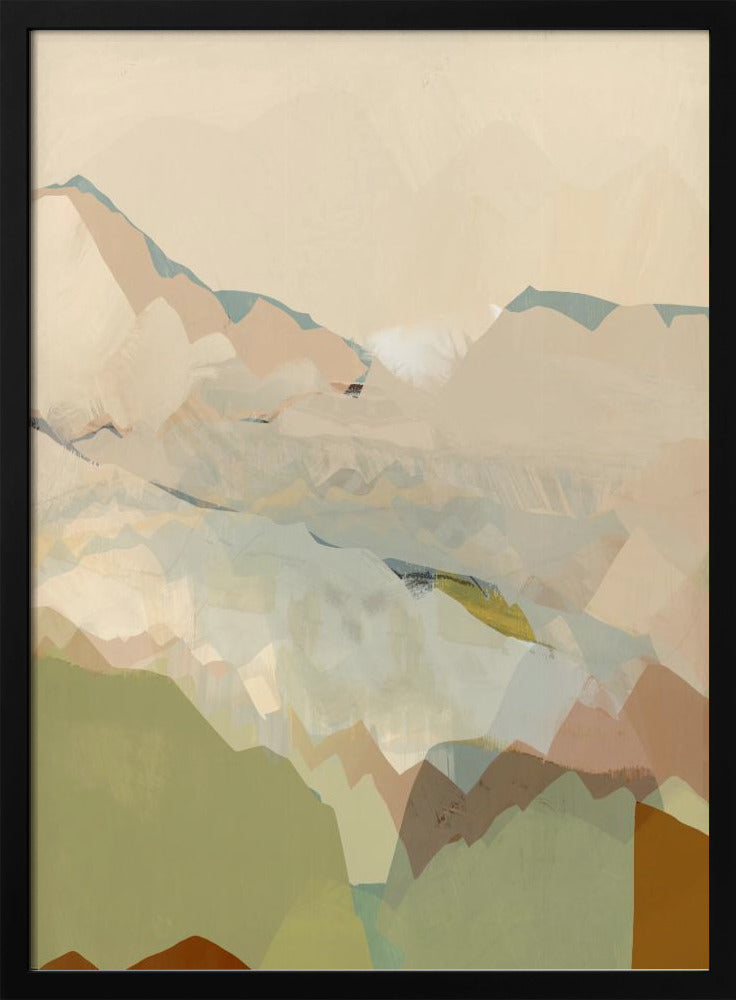 Pfirsichfarbene Bergkette 1 | Poster