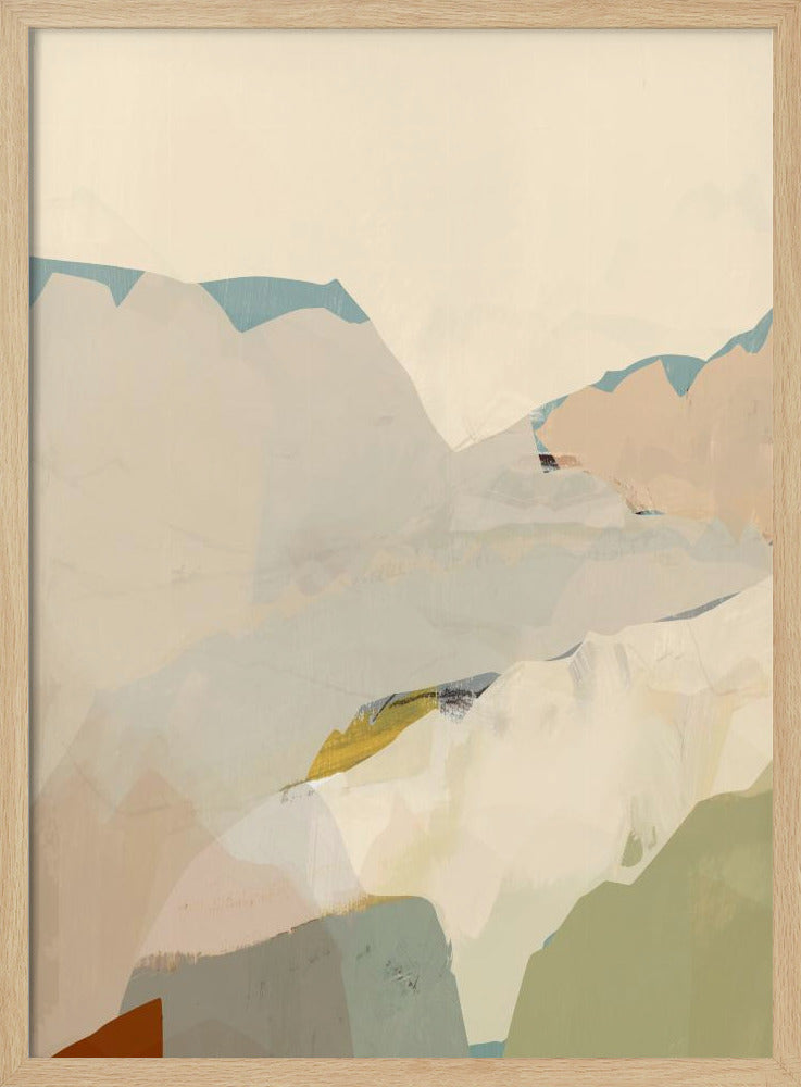 Pfirsichfarbene Bergkette 2 | Poster