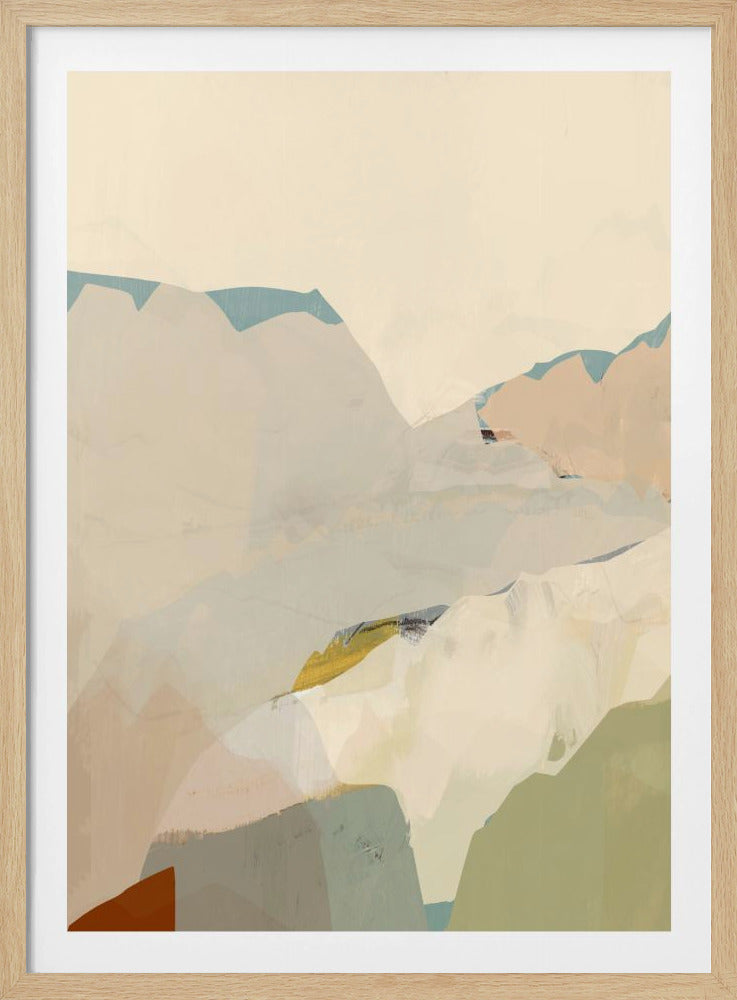 Pfirsichfarbene Bergkette 2 | Poster