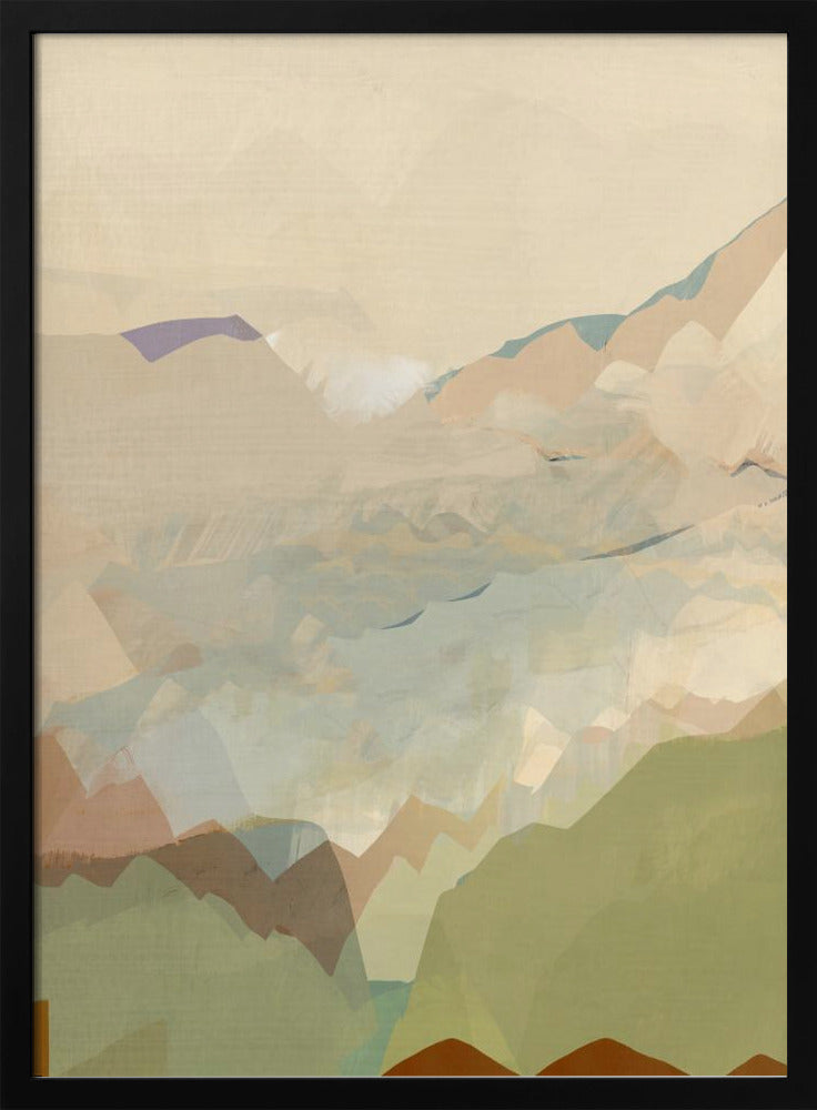 Pfirsichfarbene Bergkette 3 | Poster