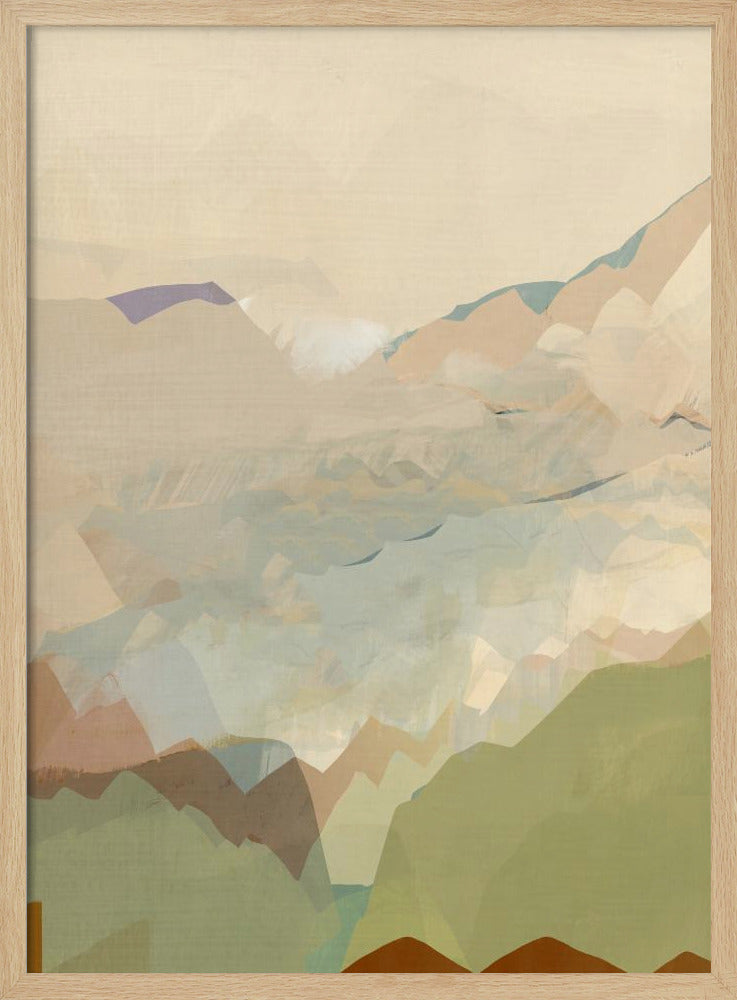 Pfirsichfarbene Bergkette 3 | Poster