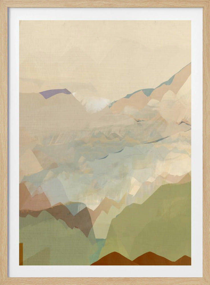 Pfirsichfarbene Bergkette 3 | Poster