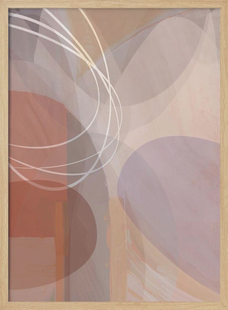 Plum Shapes 1 | Poster