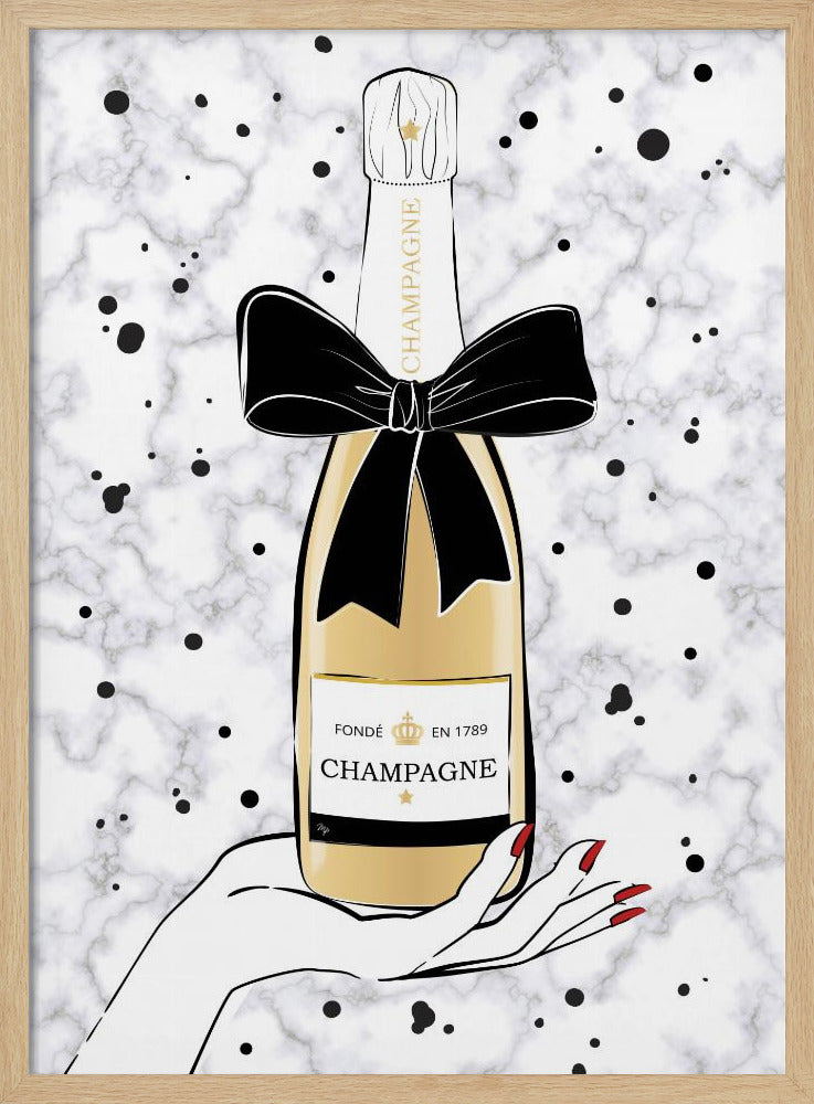 Champagner halten | Poster