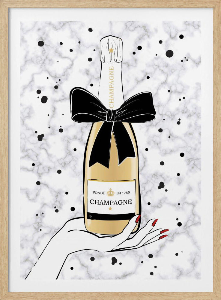 Champagner halten | Poster