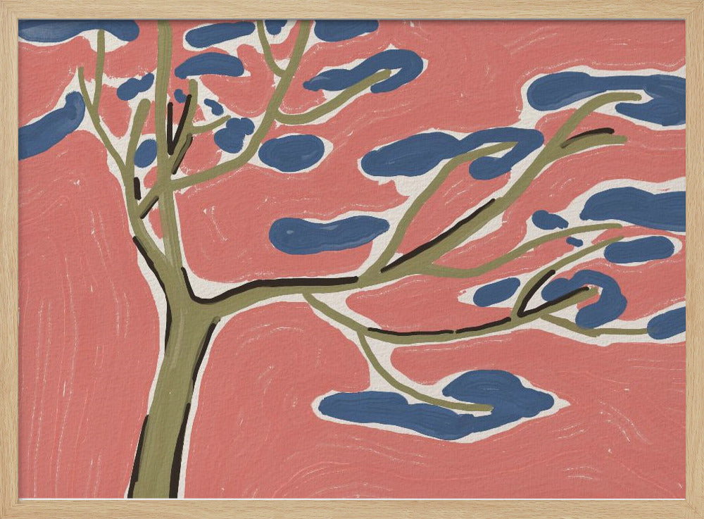Bonsai-Baum-Kunstmalerei | Poster
