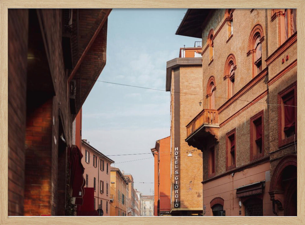 Sonnenuntergang in Bologna | Italien Reisefotografie | Poster