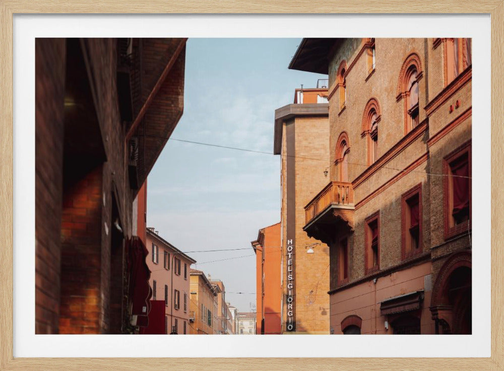 Sonnenuntergang in Bologna | Italien Reisefotografie | Poster