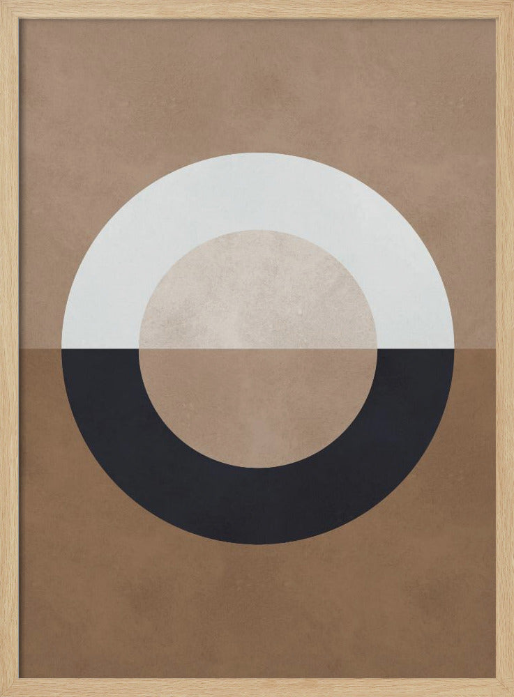 Braune Geometrie 8 | Poster