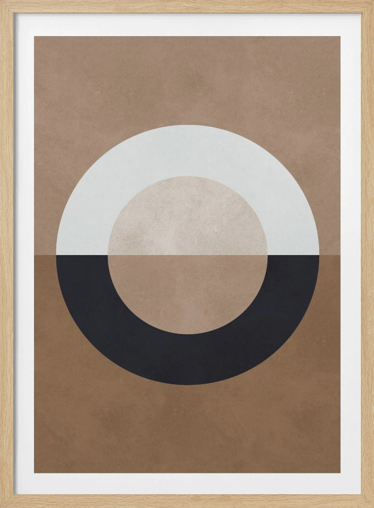 Braune Geometrie 8 | Poster