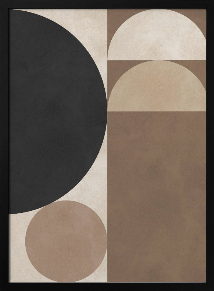 Braune Geometrie 6 | Poster