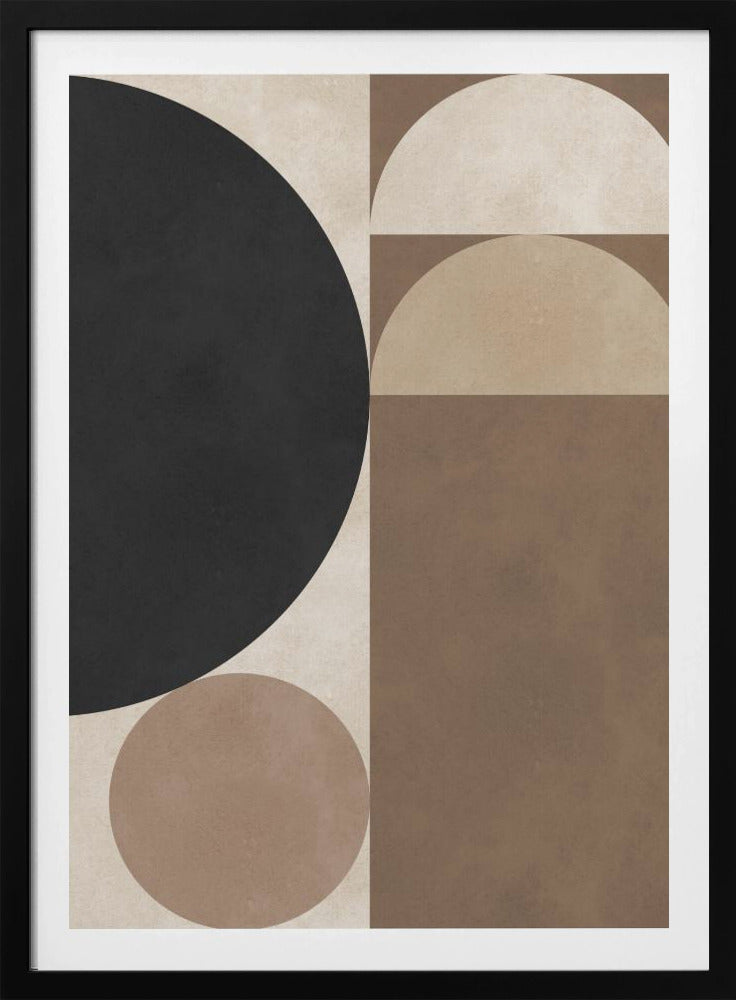 Braune Geometrie 6 | Poster