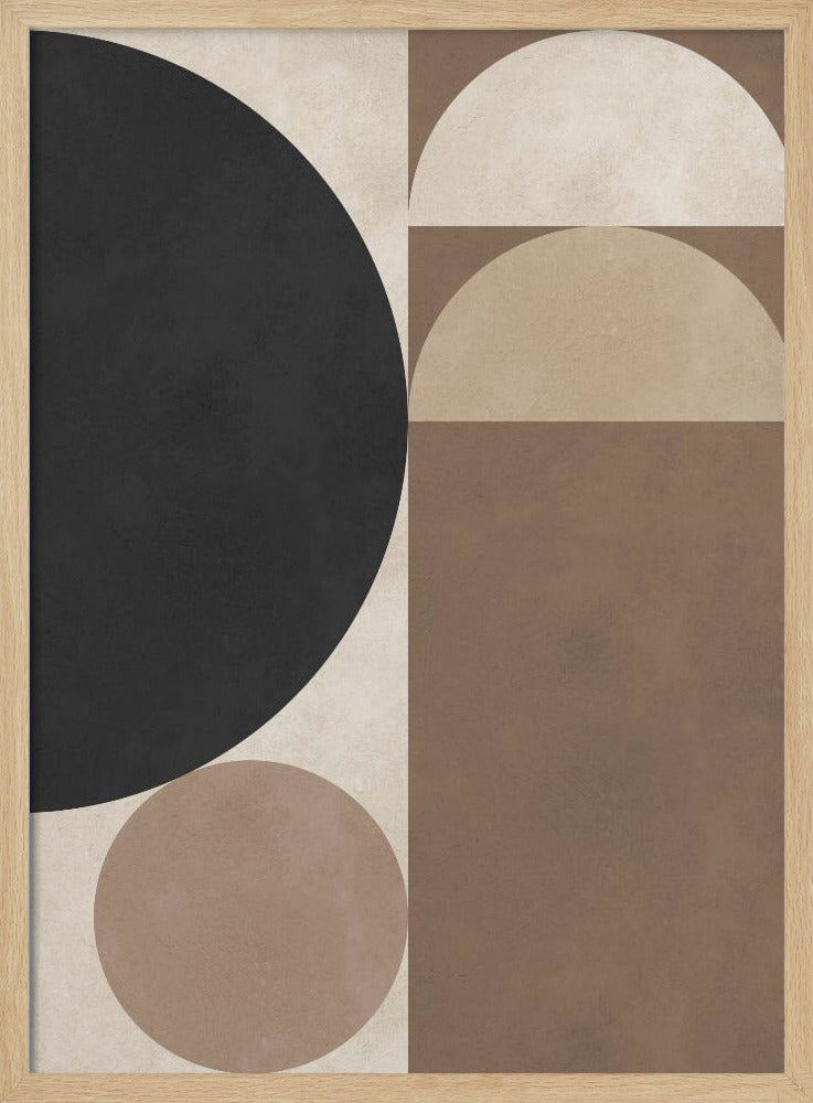 Braune Geometrie 6 | Poster