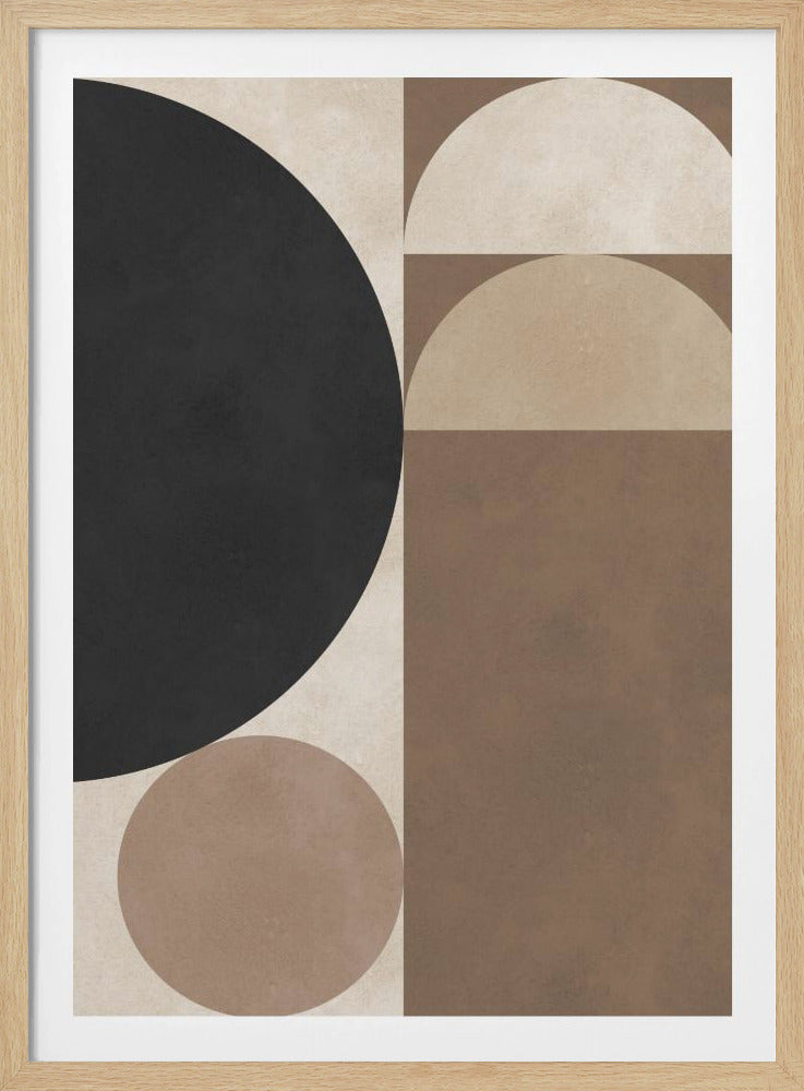 Braune Geometrie 6 | Poster
