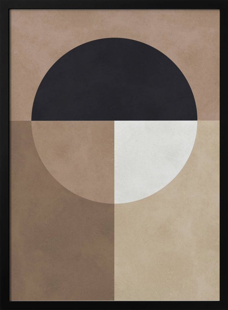 Braune Geometrie 7 | Poster