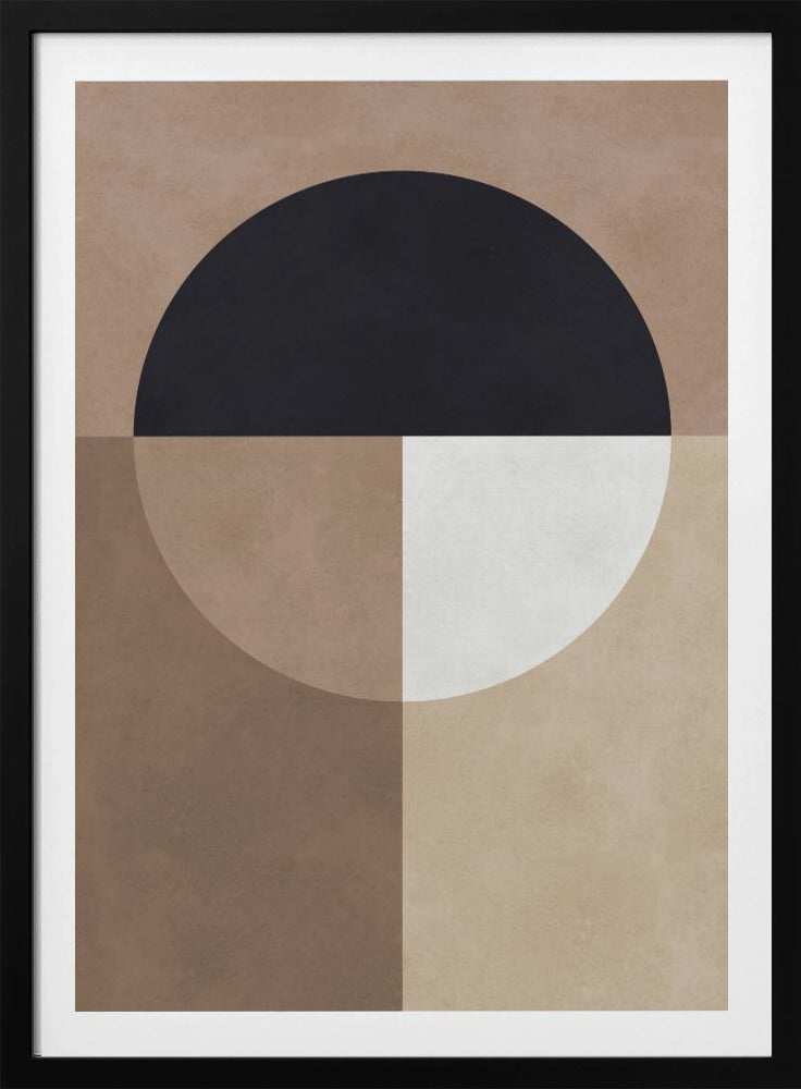 Braune Geometrie 7 | Poster