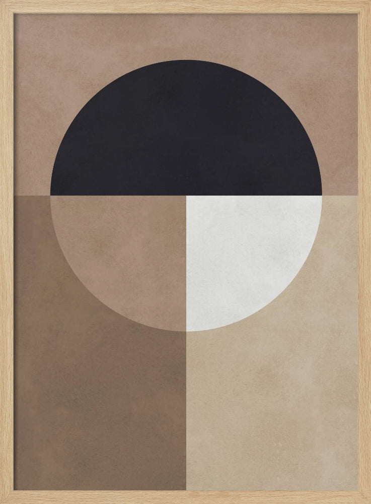 Braune Geometrie 7 | Poster