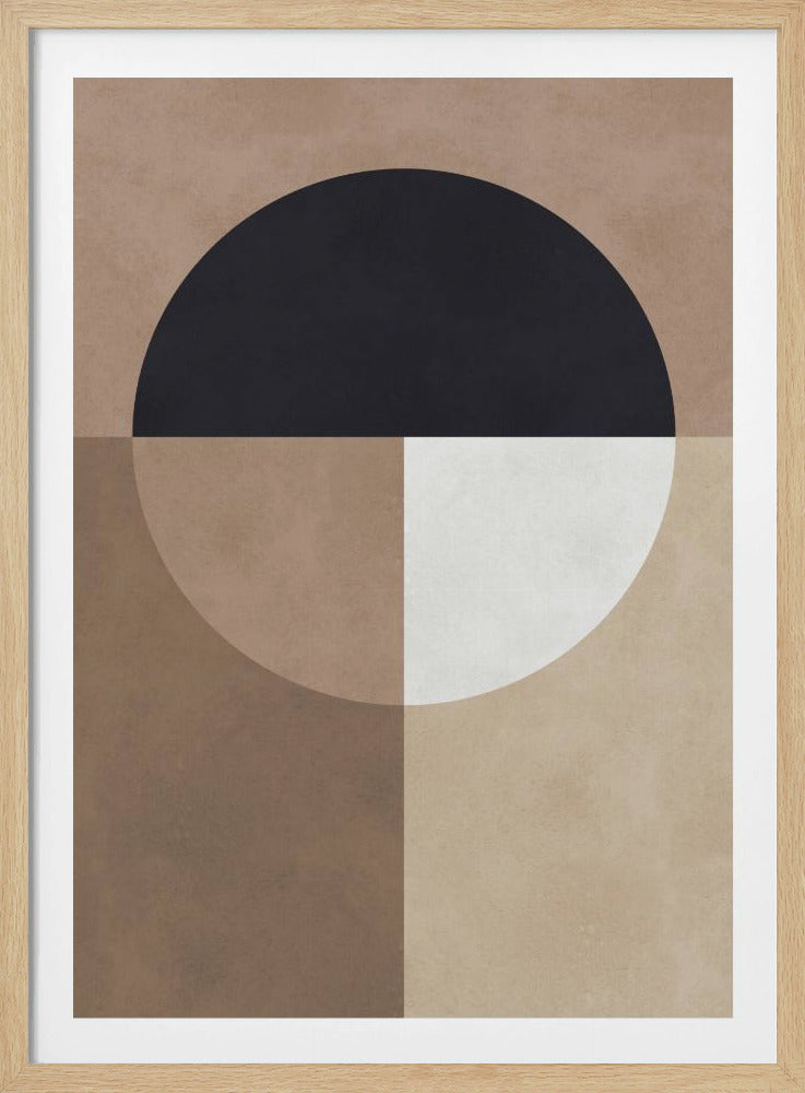 Braune Geometrie 7 | Poster