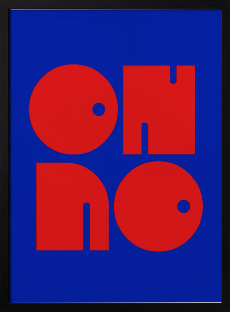 Bold Letters, Blue Background | Poster