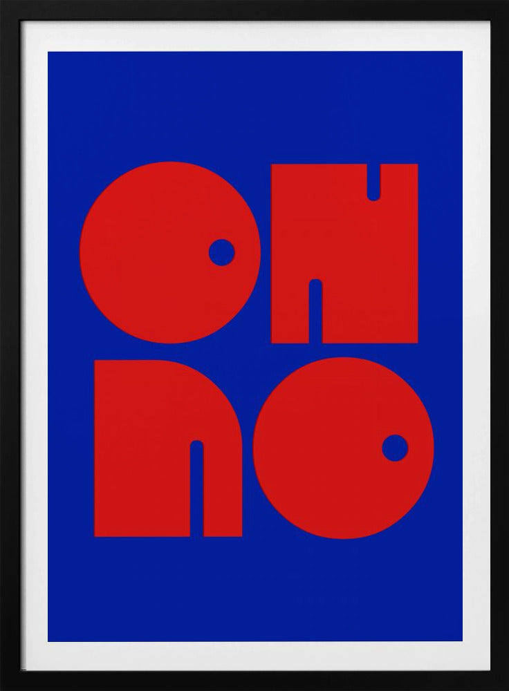 Bold Letters, Blue Background | Poster