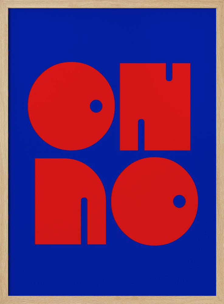 Bold Letters, Blue Background | Poster