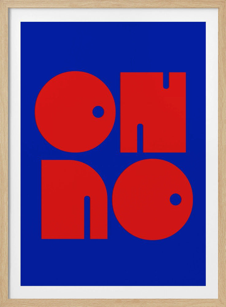 Bold Letters, Blue Background | Poster
