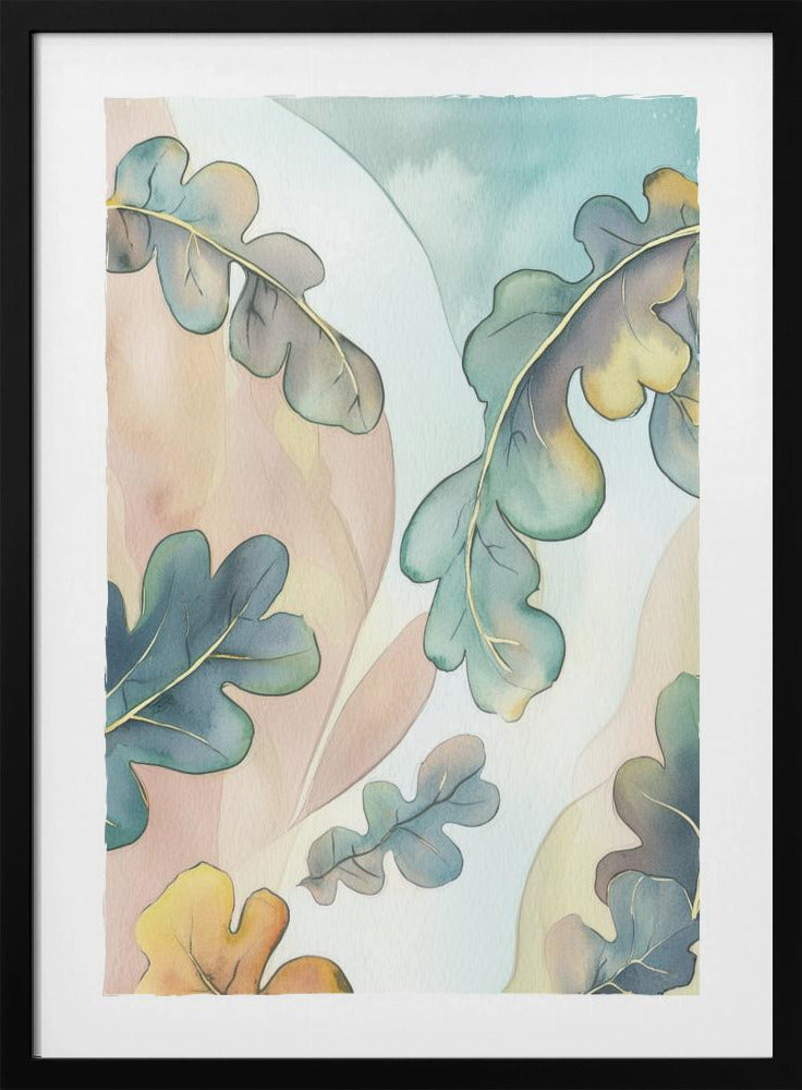 Aquarell Eichenblätter | Poster