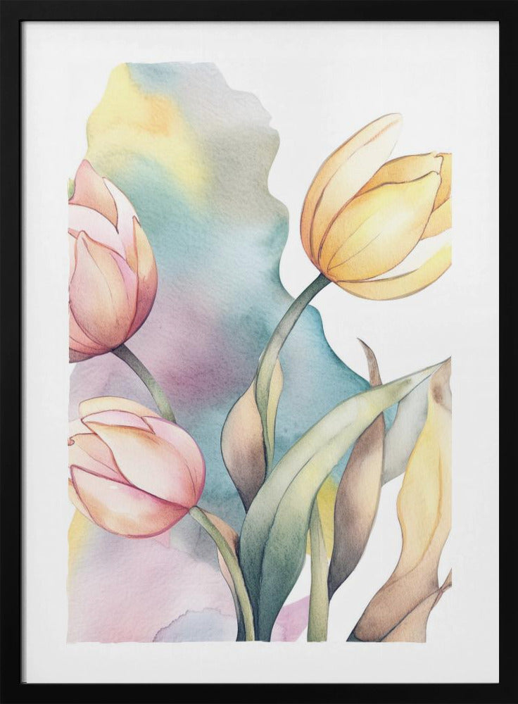 Aquarell Tulpe | Poster