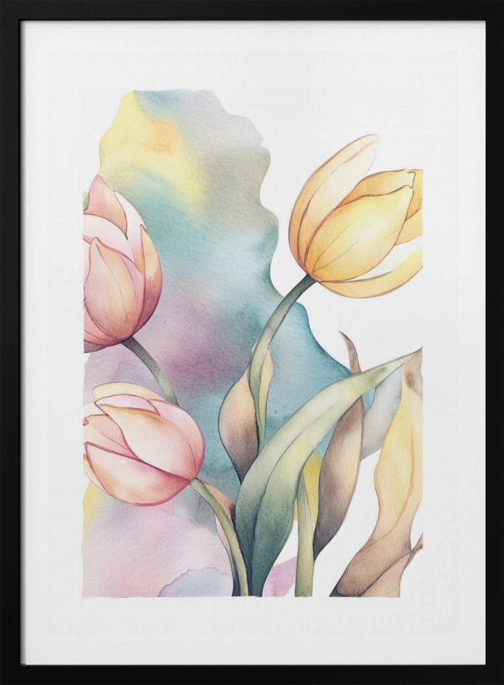 Aquarell Tulpe | Poster