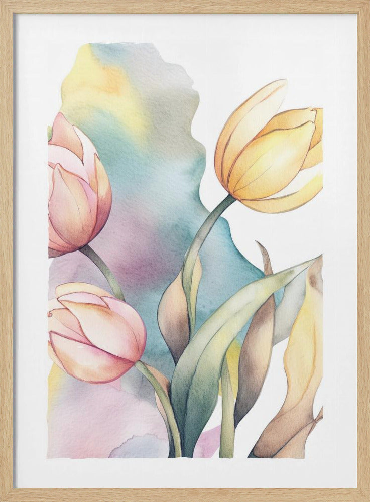 Aquarell Tulpe | Poster