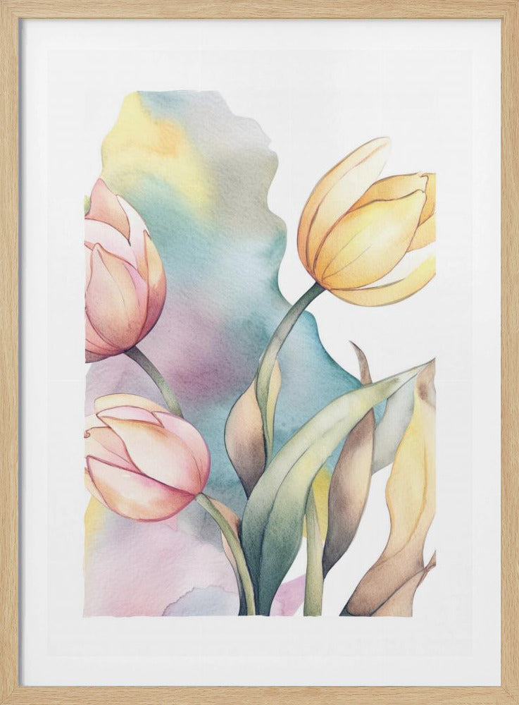 Aquarell Tulpe | Poster