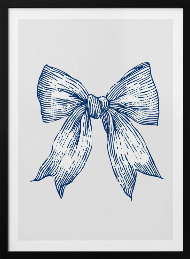 Dunkelblaue Küstenstreifenschleife | Poster