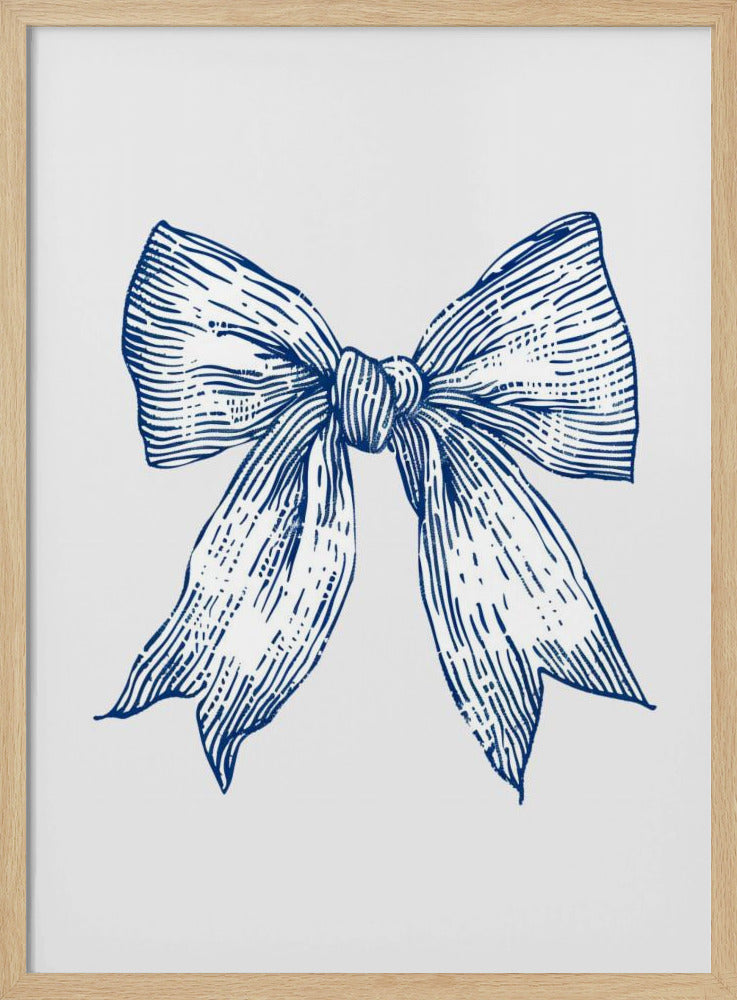 Dunkelblaue Küstenstreifenschleife | Poster