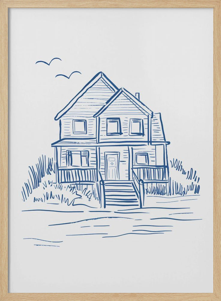 Strandhaus auf Nantucket | Poster