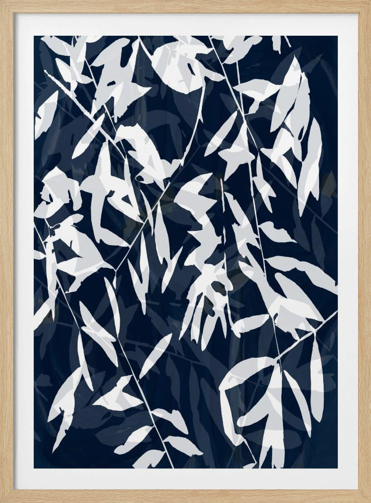 Marineweißer Bambus 2 | Poster