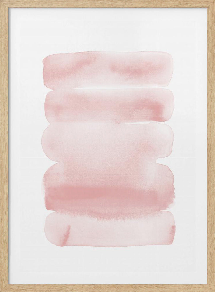 Abstrakte Blush-Streifen | Poster
