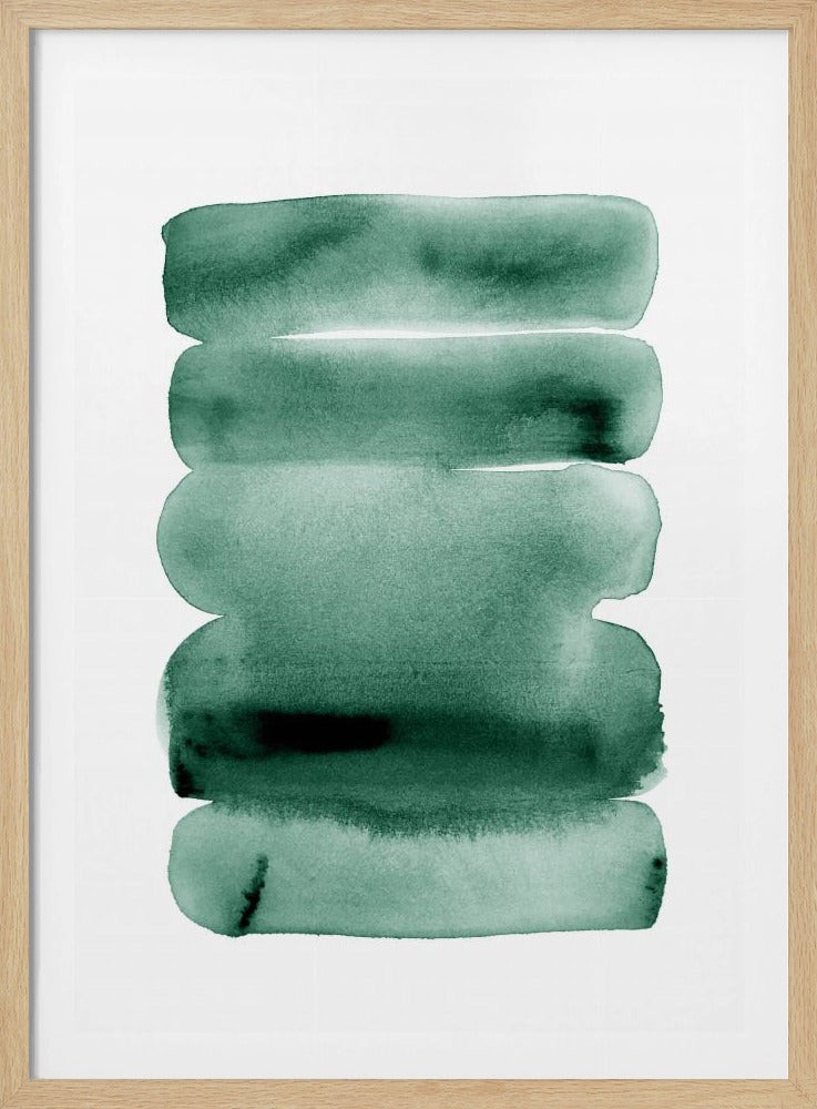 Abstrakte grüne Streifen | Poster
