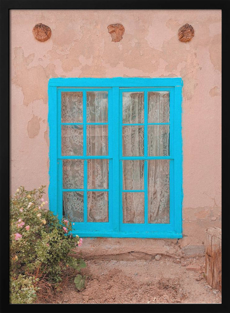 Türkises Fenster – Taos, New Mexico | Poster