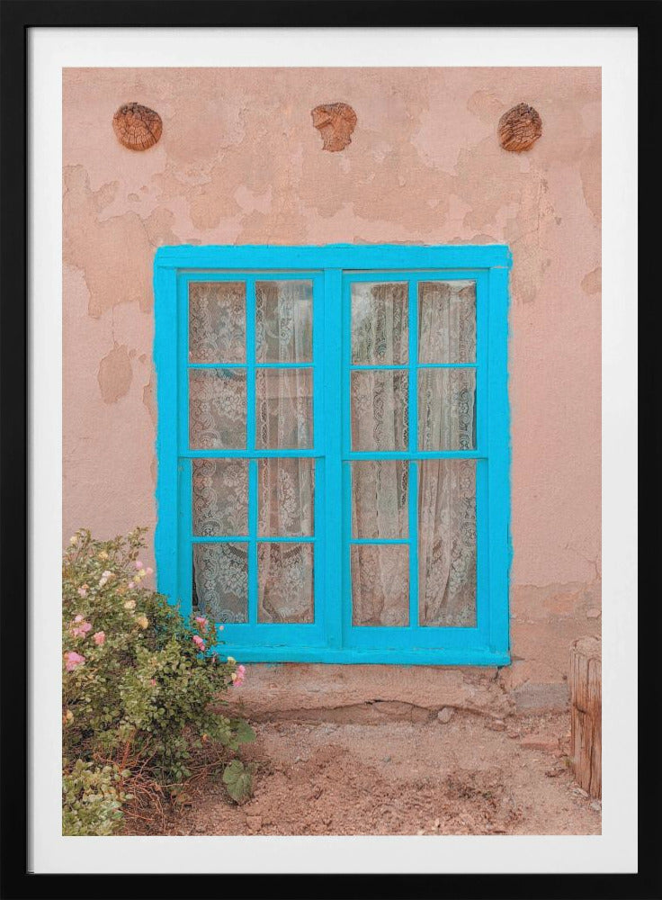 Türkises Fenster – Taos, New Mexico | Poster