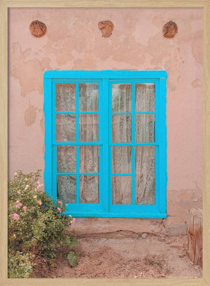 Türkises Fenster – Taos, New Mexico | Poster