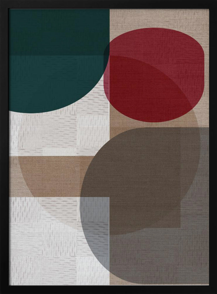 Gewebtes Blau Grün Rot 2 | Poster