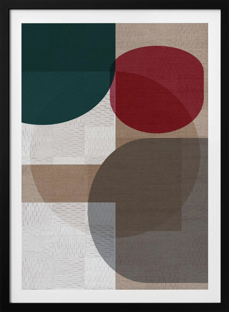 Gewebtes Blau Grün Rot 2 | Poster