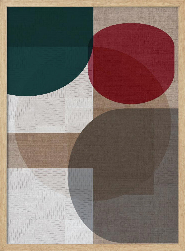 Gewebtes Blau Grün Rot 2 | Poster